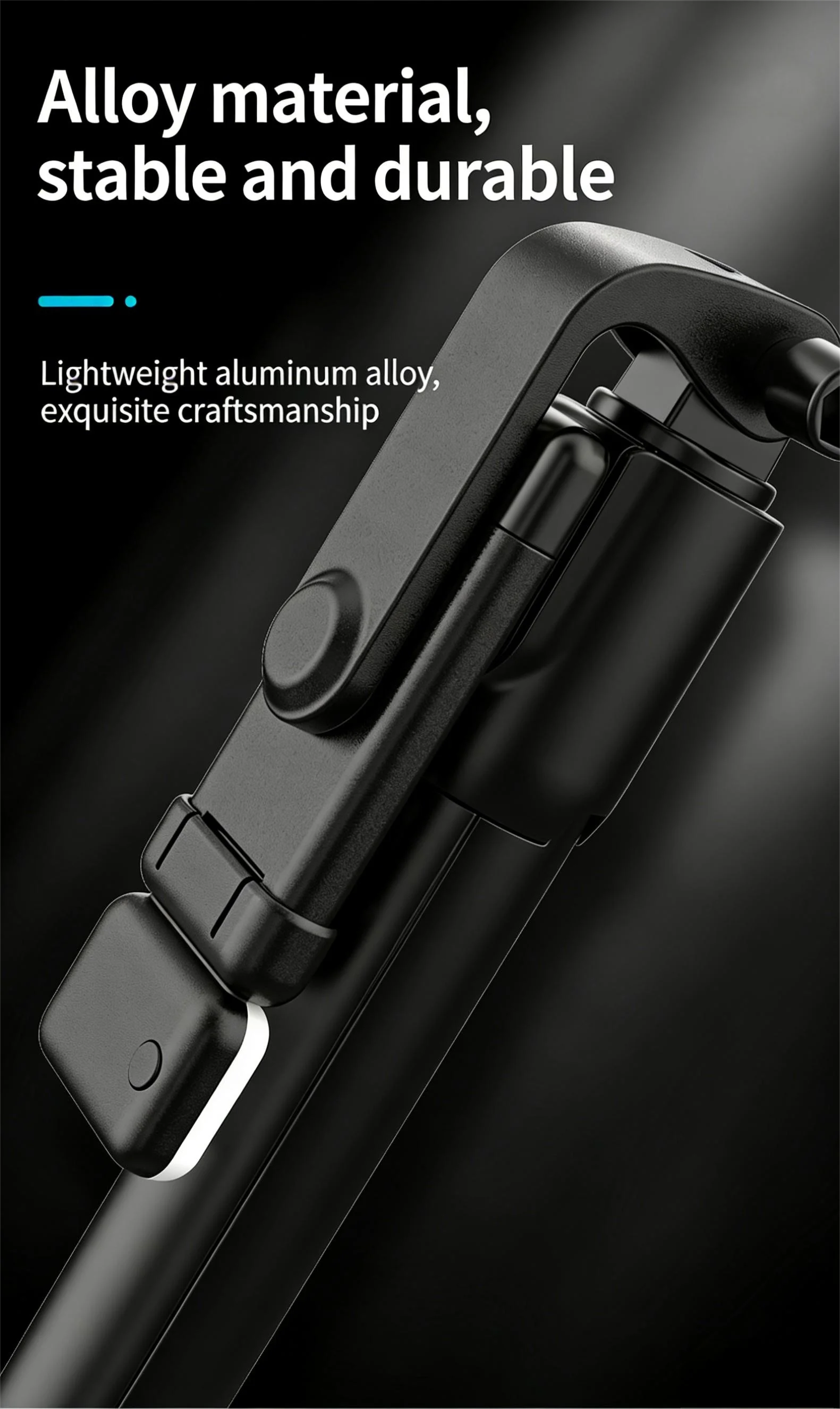 Selfie Stick Tripod with Bluetooth Remote and Adjustable Beauty Fill Light — Extendable Phone Holder Stand 27.6in (700mm) for Smartphones