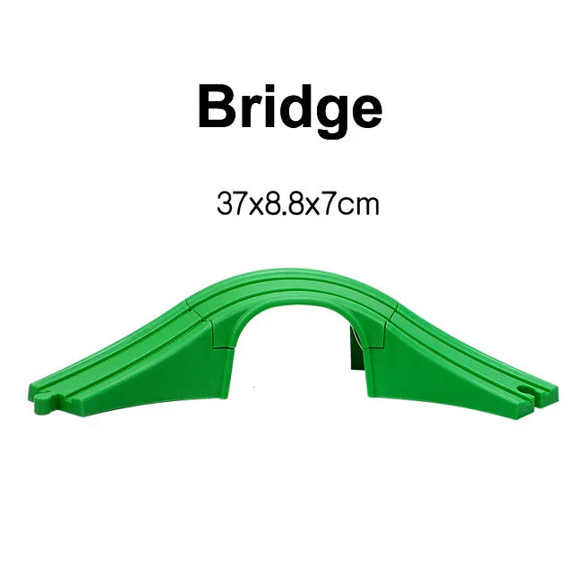 1-Piece Wooden Train Track Accessory – Compatible Railway Piece for Kids Wooden Train Sets, Educational Toy