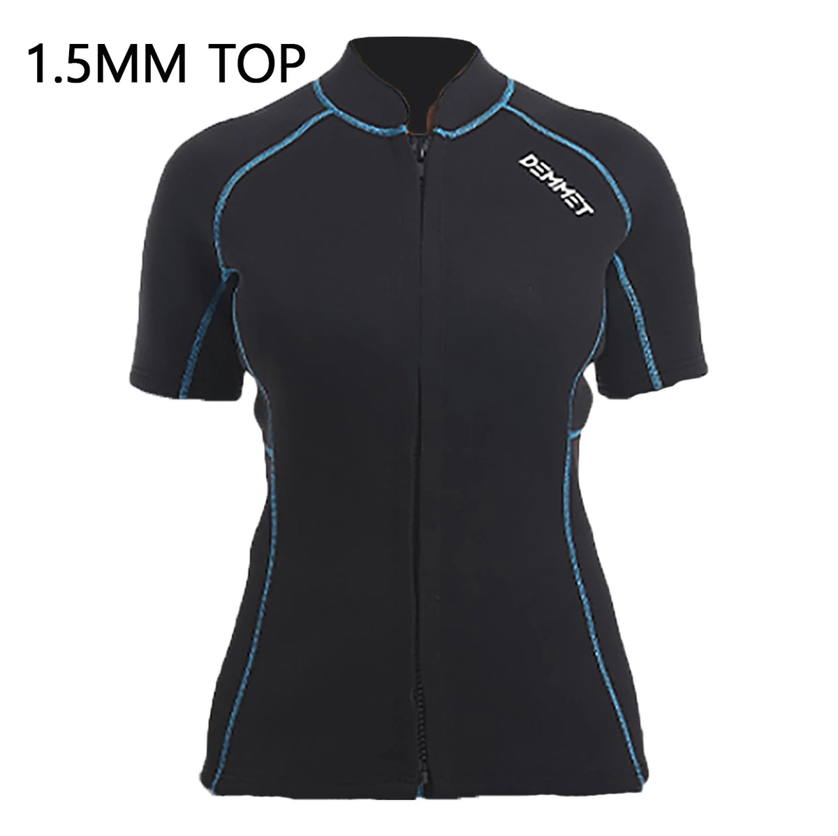 Men's Short Neoprene Wetsuit - Jacket or Pants 1.5mm / 3mm Front-Zip Split Sleeve for Surfing, Diving & Spearfishing