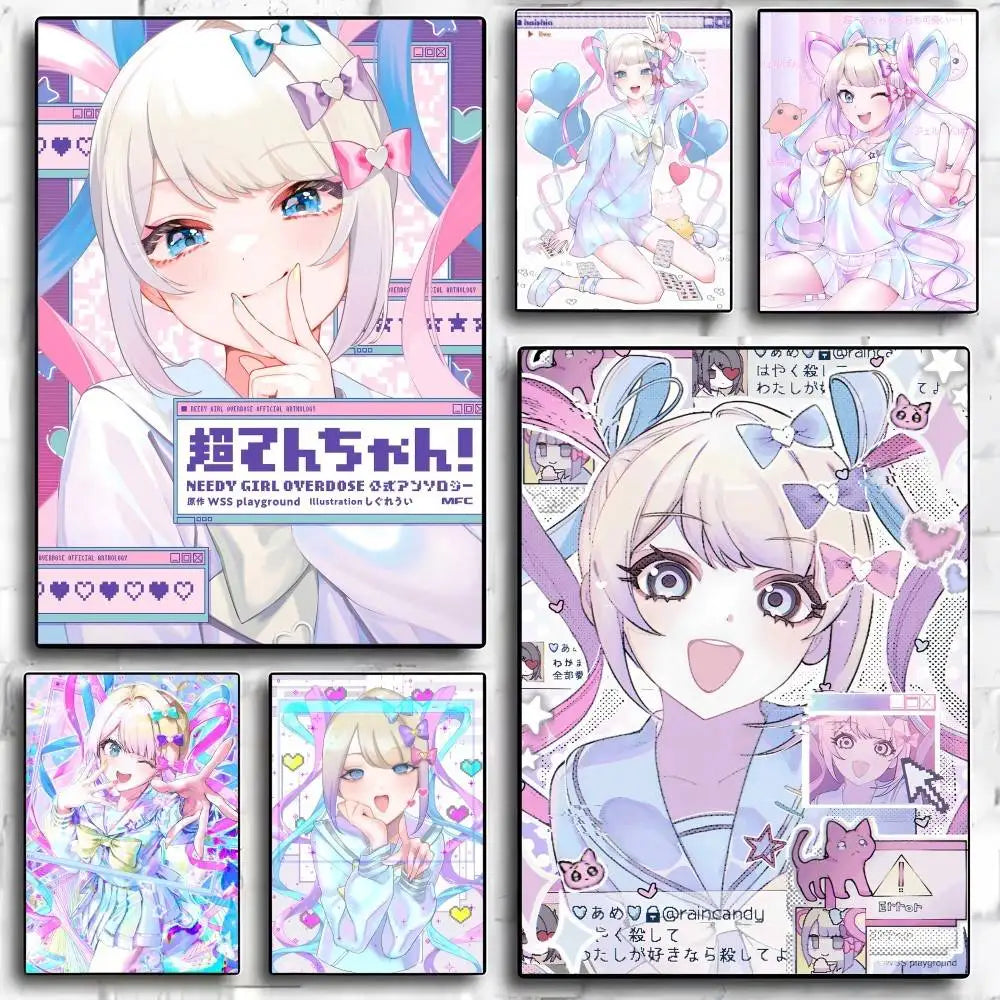Anime Needys Girl Overdose Poster - Premium Print Wall Art for Room & Bar Decor