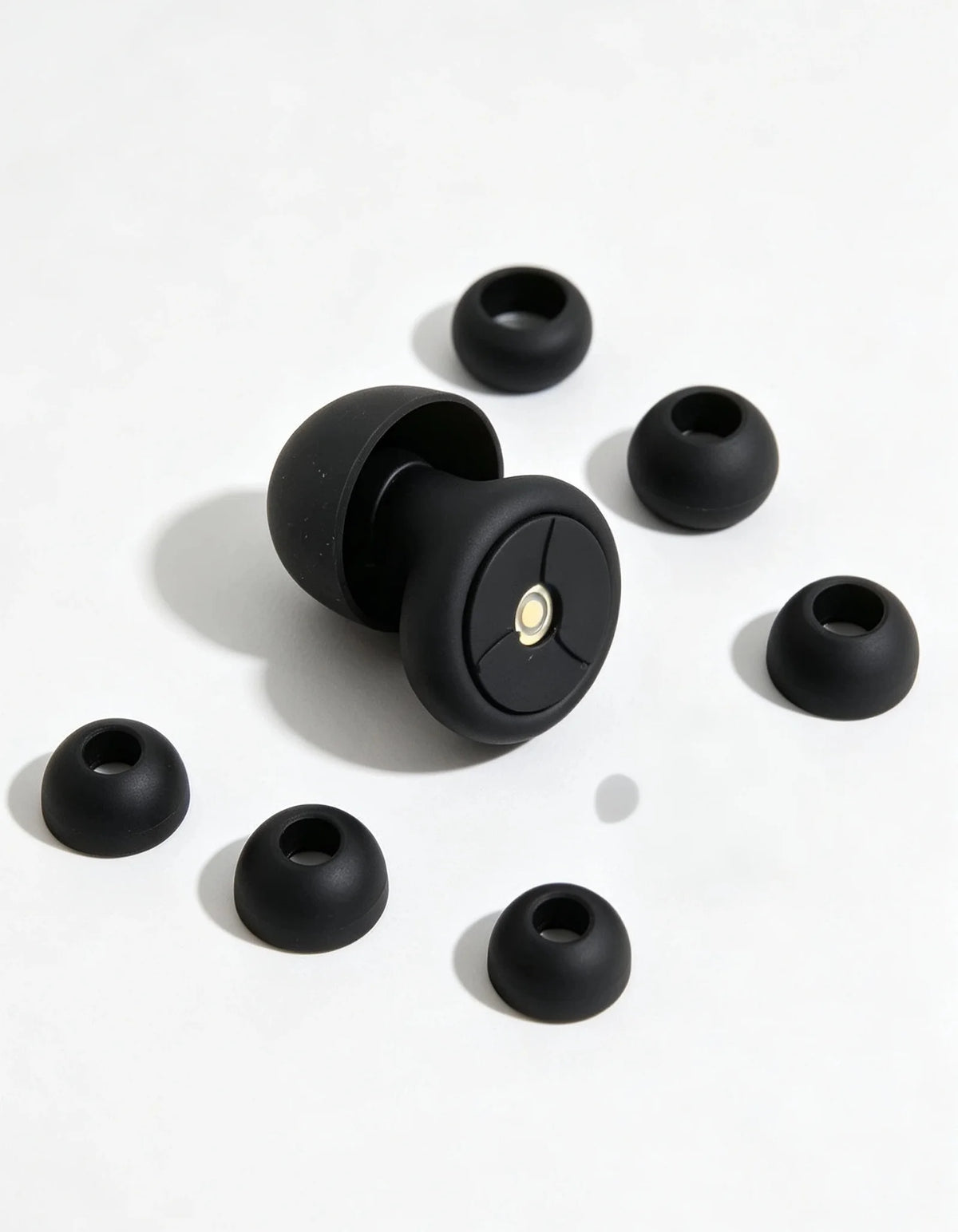 Noise-Canceling Earplugs for Sleeping, 50 dB Reusable Silicone Earplugs with Multiple Ear Tip Sizes