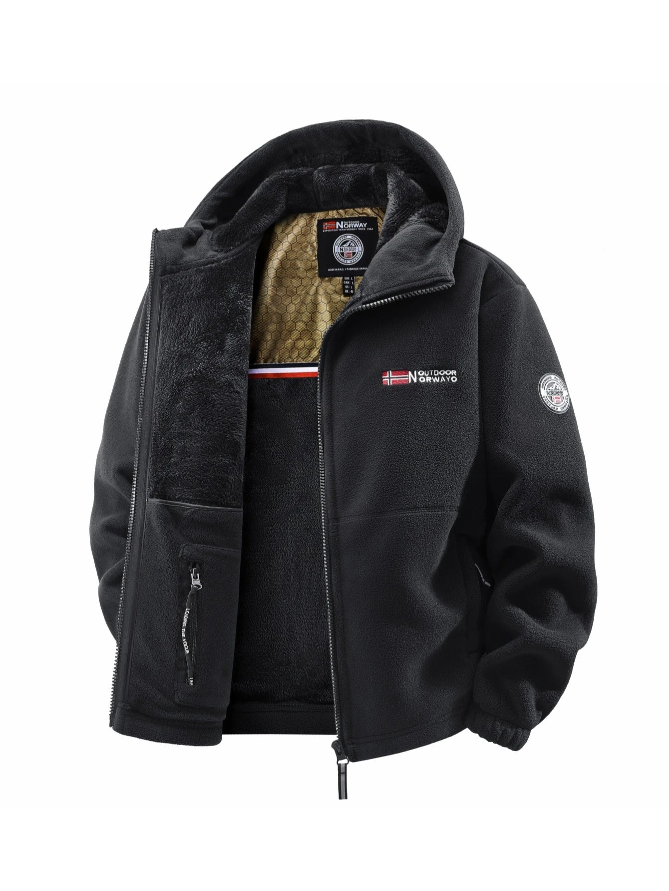 Men's Autumn Winter Hooded Jacket - Casual Outdoor Coat for Travel, Commuting & Streetwear