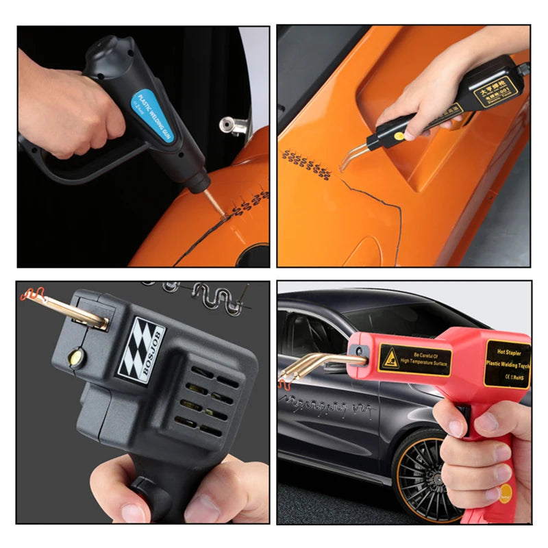 Auto Plastic Repair Staple Kit 100–600 pcs | 6 Types 0.6/0.8 mm Tungsten Steel Hot Stapler Nails for Car Bumper & Plastic Welding