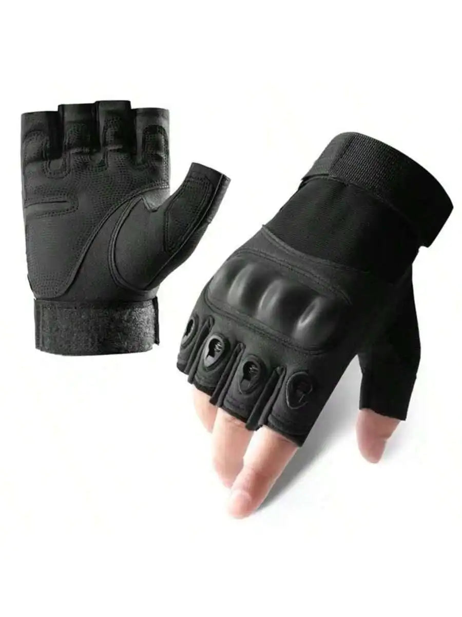 Men's Half-Finger Tactical Gloves - Outdoor Military Shooting Hunting Airsoft Motorcycle Cycling