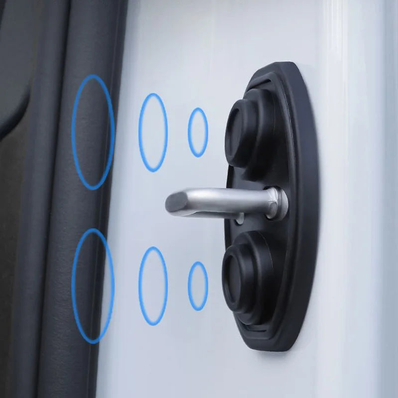 Car Door Silicone Shockproof Pads - 2/4 Pack Door Closing Mute Shock Absorber Cushions