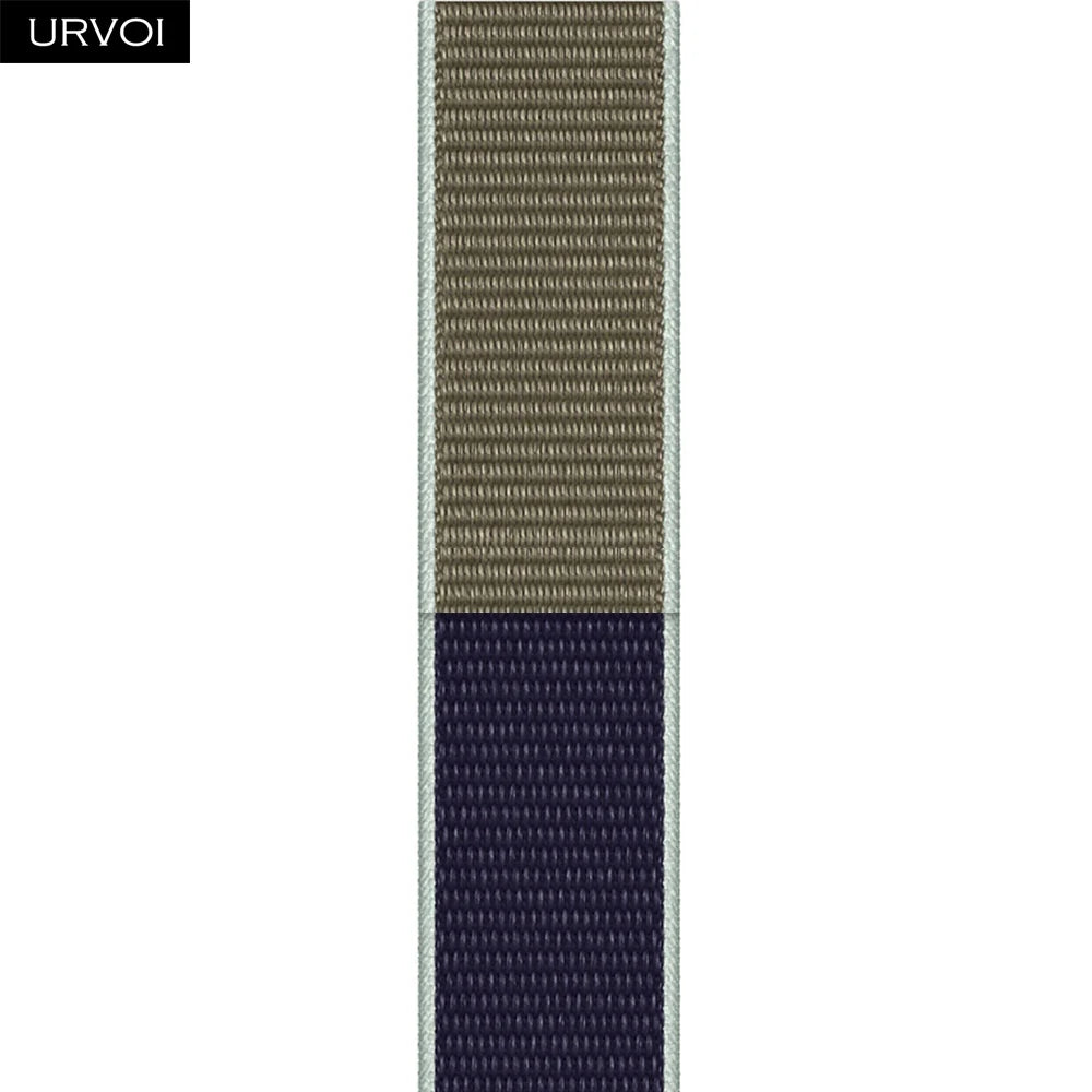 Nylon Sport Loop Band for Apple Watch — Breathable Hook & Loop Fastener — Fits 42/44/45/46/49mm