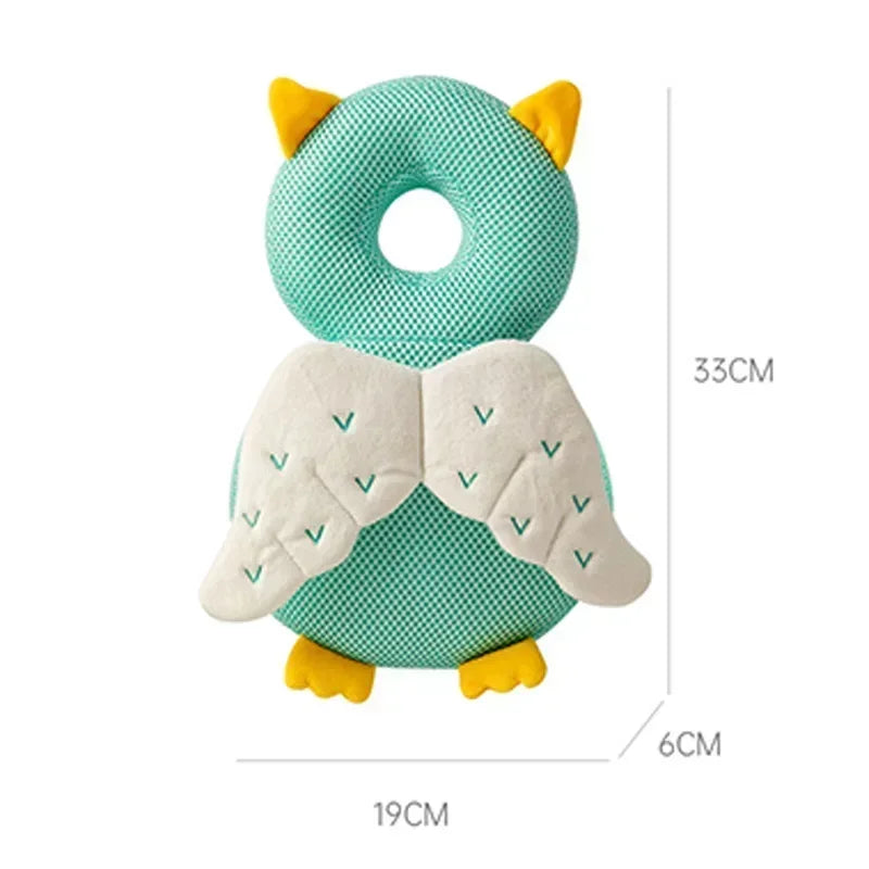 1-3T Toddler Baby Head Protector Safety Cushion Back Pad Cartoon Angel Bee Anti-Fall Headrest