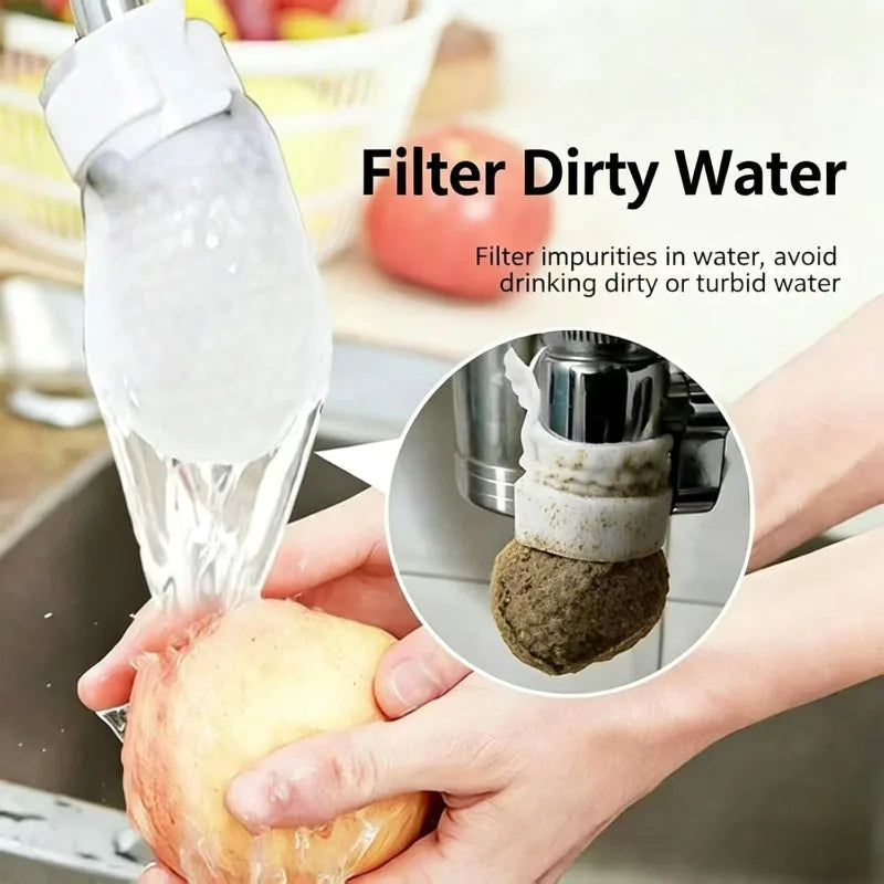 Universal Faucet Mesh Filter Bags 30-Pack with Straps - Washable Sink Aerator Screen for Rust & Impurity Removal, Fits Outlets ≤2.5 cm (0.98 in)