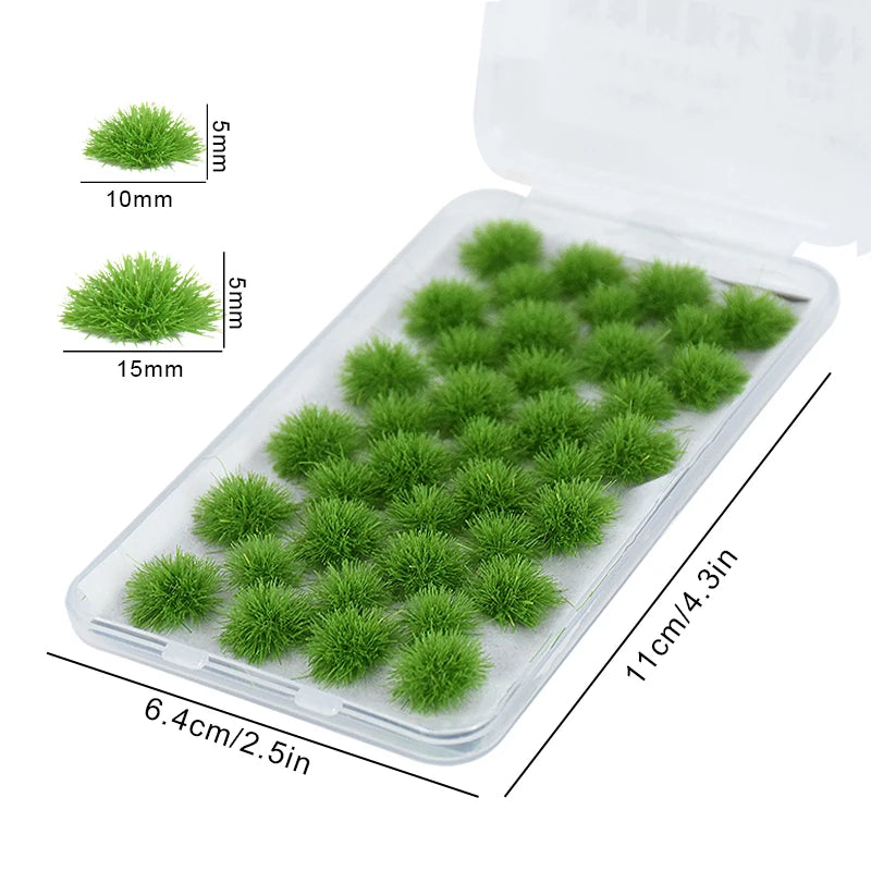 39-Piece Artificial Moss Green - Preserved Faux Moss for Home Wall Decor, Garden DIY & Mini Accessories