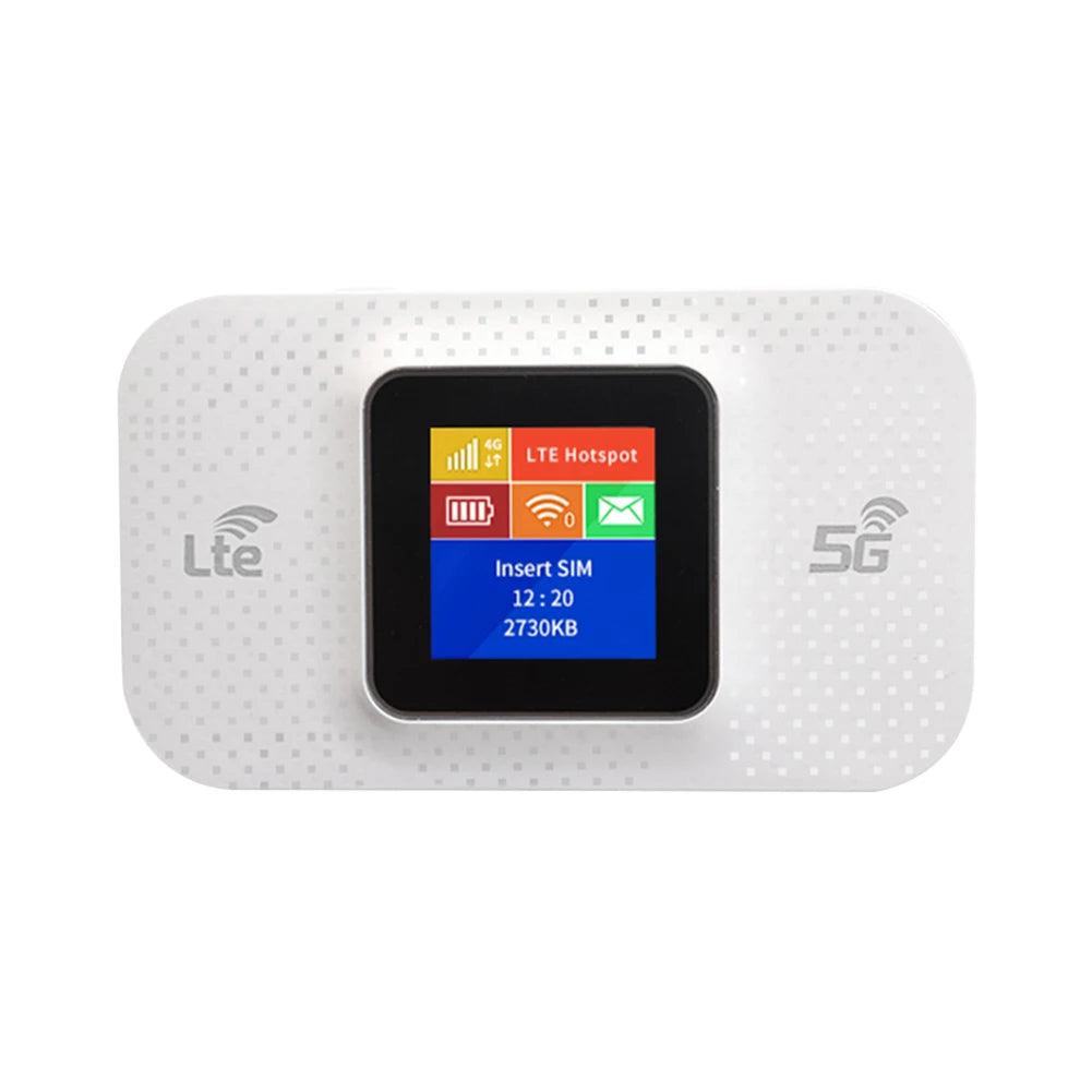 4G LTE Mobile WiFi Router 150Mbps Pocket Hotspot with SIM Slot 3650mAh Battery for Car & Travel