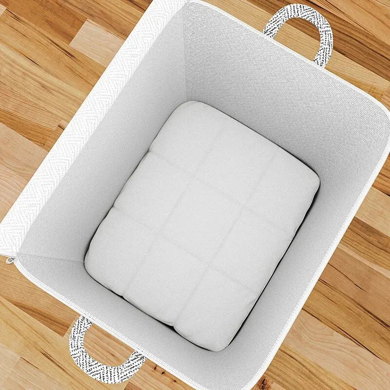 Non-Woven Large Storage Bag for Closet – Foldable Wardrobe Organizer for Quilts, Clothing & Toys (30–220L)