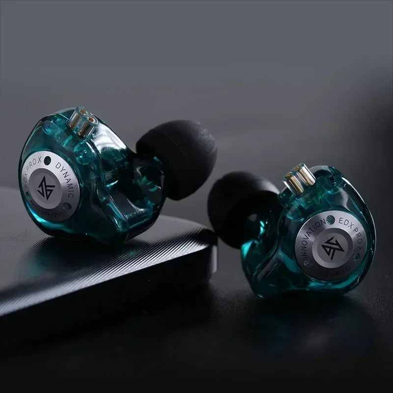Dynamic Drive In-Ear Wired Earphones - HiFi Bass DJ Monitor Earbuds with Detachable 2-Pin Cable, 3.5mm