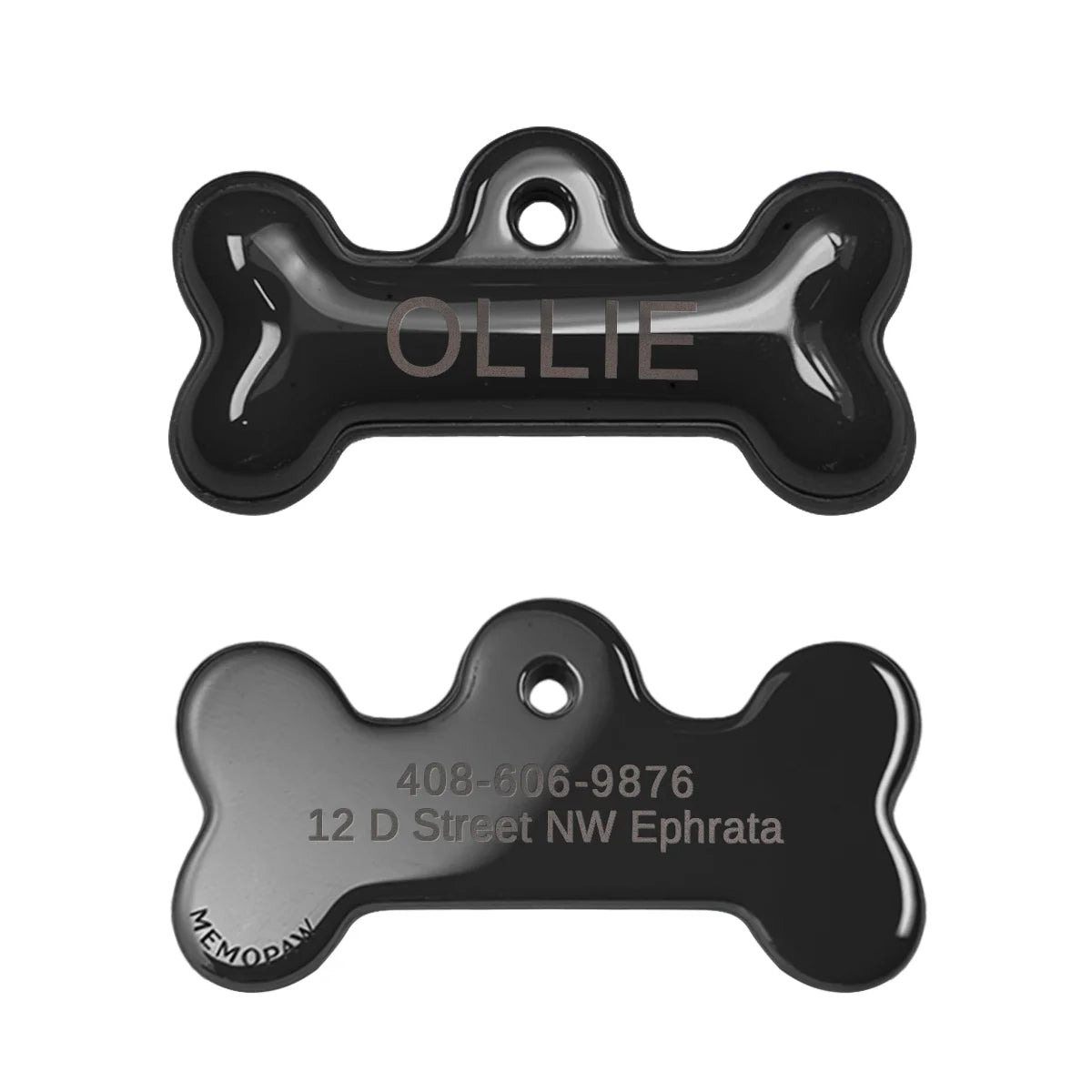 Personalized Pet ID Name Tag – Custom Engraved Anti-Lost Collar Tag for Dogs & Cats