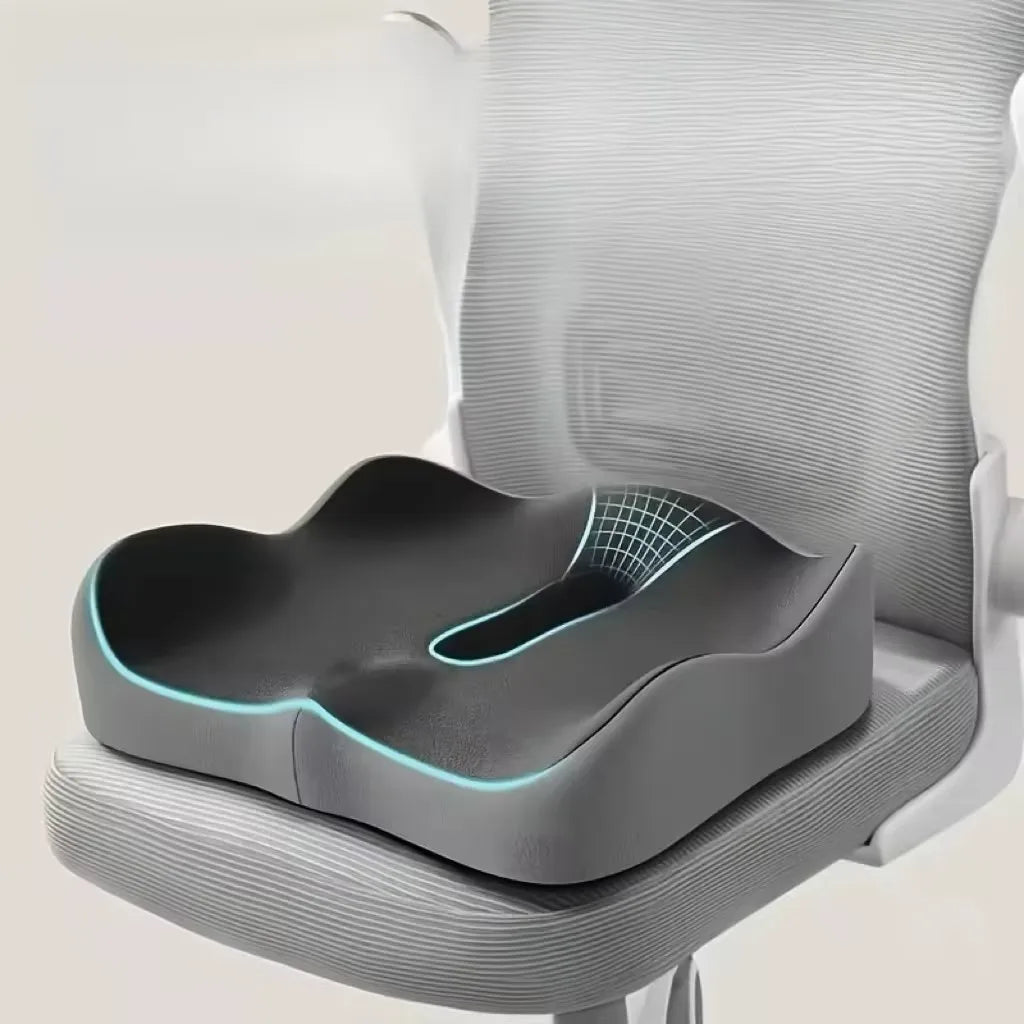 No-Sag Memory Foam Seat Cushion – Ergonomic