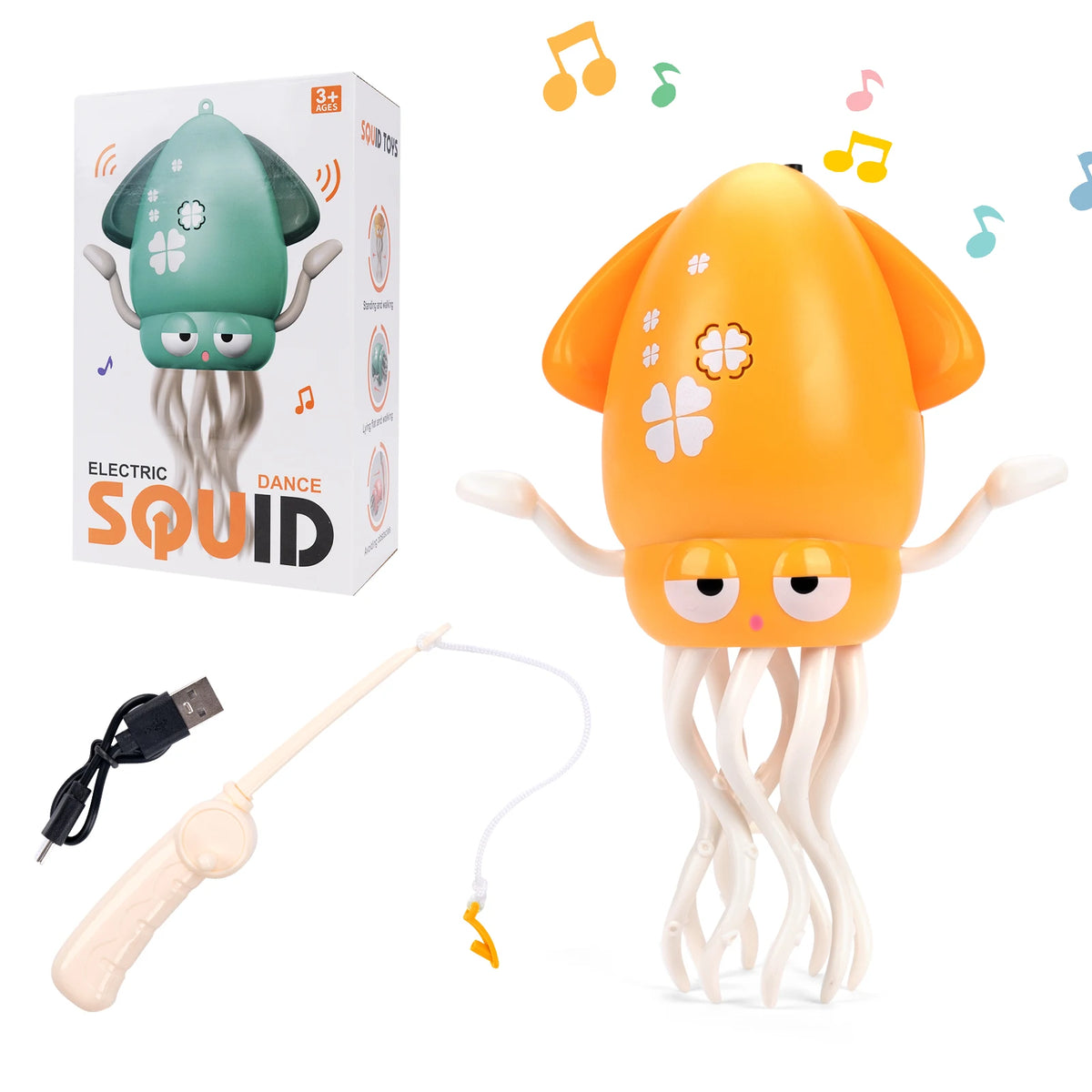 Baby & Toddler Electronic Pet Toys - Dancing Octopus, Musical Penguin & Duck | Interactive Crawling Tummy Time Toy