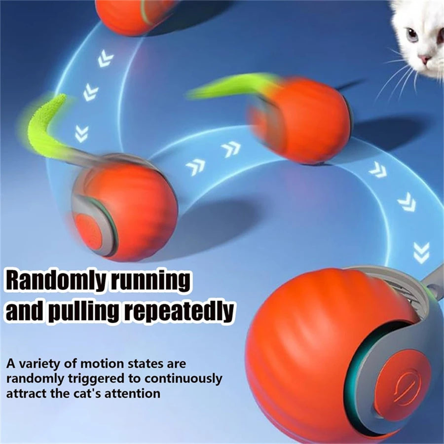 Interactive USB Rechargeable Cat Toy Ball view 4