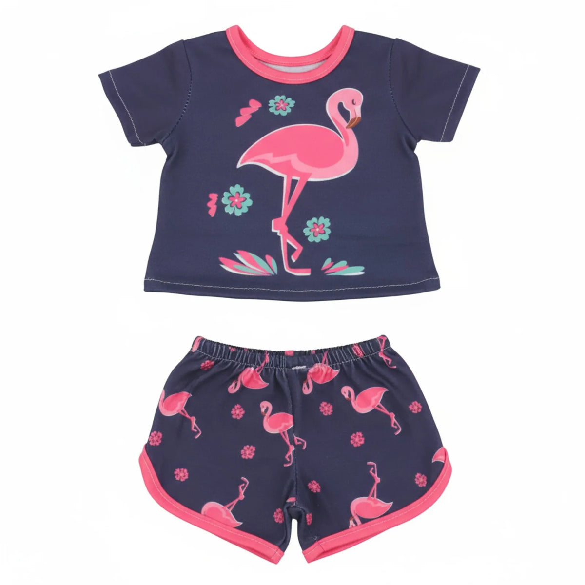 Cute Printed T-Shirt Top for 18-Inch (45.7 cm) & 43 cm Dolls, Short Doll Tee