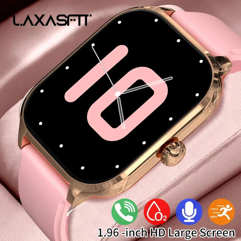 2.01-Inch HD Smart Watch for Men & Women, Bluetooth Calling Fitness Tracker — Heart Rate & SpO2 Monitor, Sleep Tracker, 19 Sports Modes, IP65