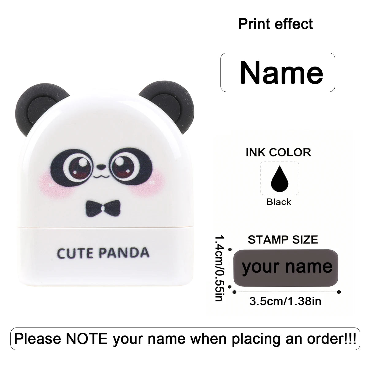 Personalized Waterproof Name Stamp for Kids – Self-Inking Clothing & School Bag Labels