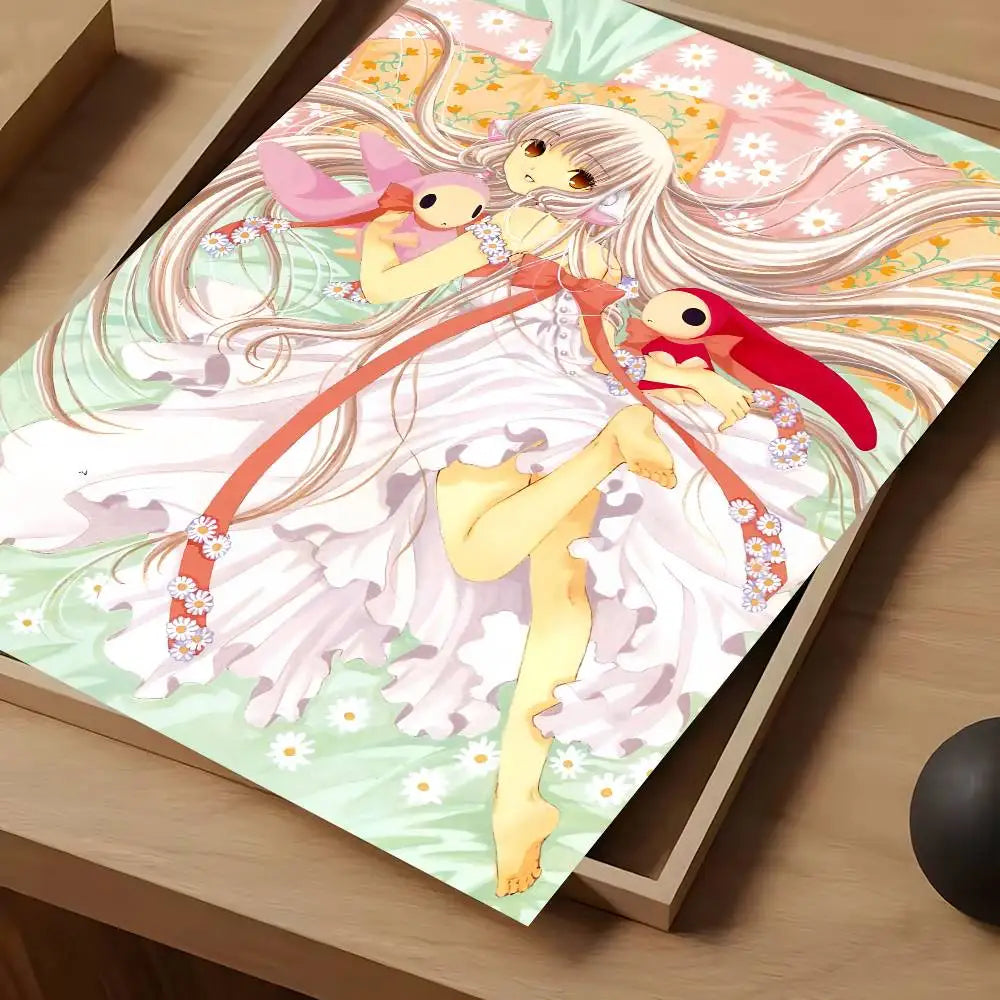 Kawaii Anime Girl Poster – High-Quality Cute Manga Wall Art Print for Bedroom, Living Room & Bar