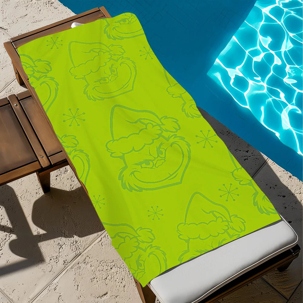 Anime Microfiber Beach Towel - Quick-Drying Soft Towel for Travel, Fitness, Sauna & Camping (Multiple Sizes)