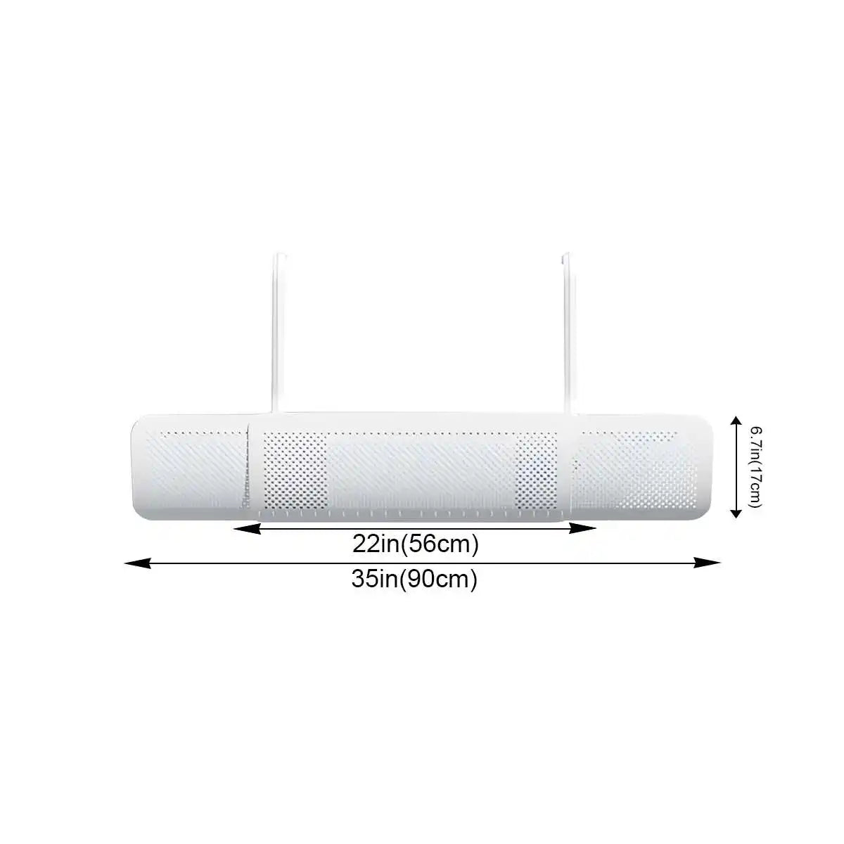 Universal Wall-Mounted Air Conditioner Deflector – Honeycomb AC Wind Guide Cover, Anti-Direct Blowing Vent Baffle for Home & Office