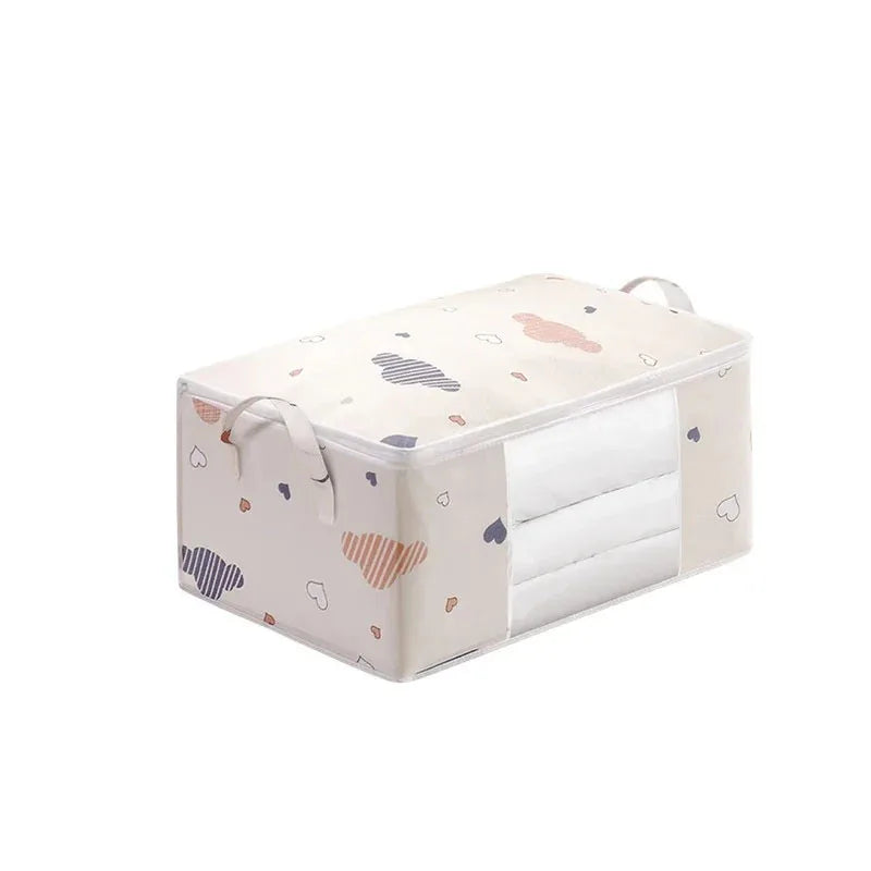 Large Non-Woven Storage Bag with Handles – Dustproof, Moisture-Resistant Quilt & Clothing Organizer