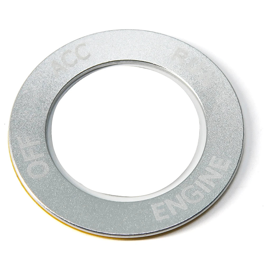 Aluminum Steering Wheel Button Trim Cover - Push Start/Stop Interior Accent for Charger Challenger RAM Durango