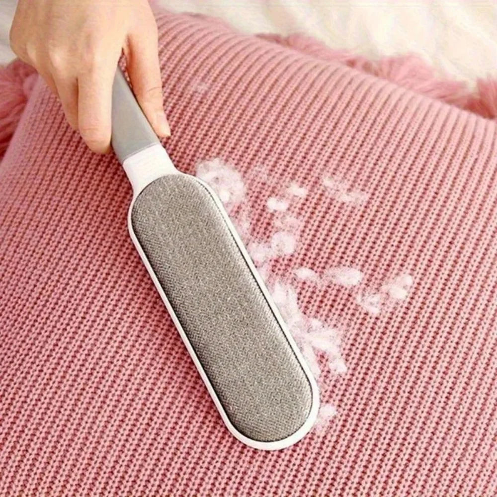 Double-Sided Pet Hair Remover Lint Brush, Manual Electrostatic Roller for Clothing, Sofa, Furniture & Carpet