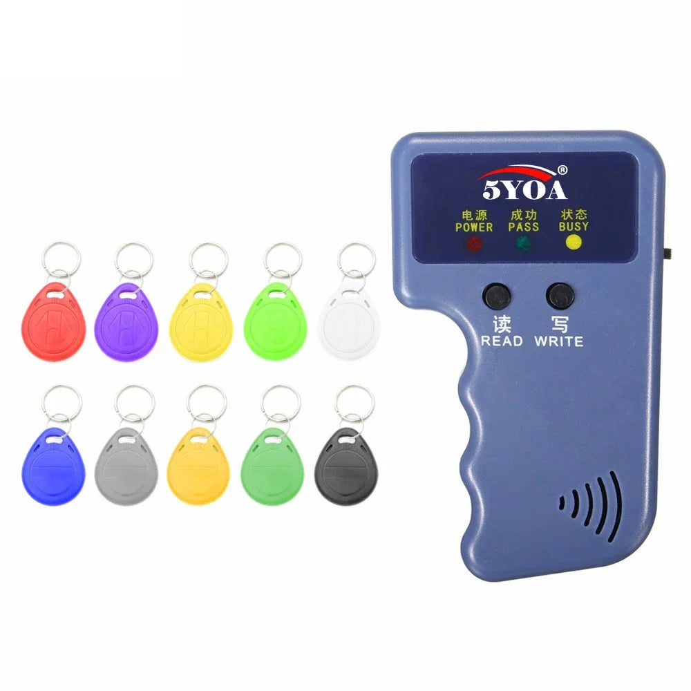 Handheld 125 kHz RFID Duplicator & Copier - ID Card Reader Writer Key Cloner (T5577 EM4305 Compatible)