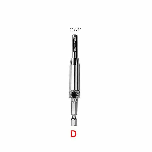 HSS Self-Centering Hinge Drill Bit for Door & Cabinet 1pc 5/64–1/4 in (2.0–6.3 mm) Wood Reaming & Countersink Tool