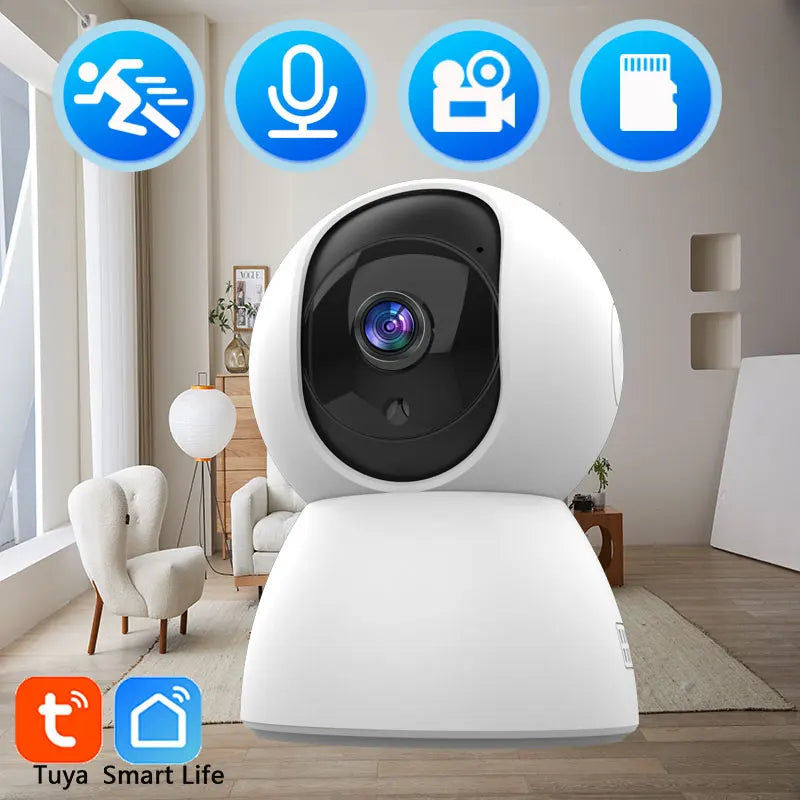 4MP WiFi Indoor PT Camera — Tuya Smart Home IP Security Camera with AI Auto Tracking, Two-Way Audio & Night Vision — Baby Monitor (2.4GHz)