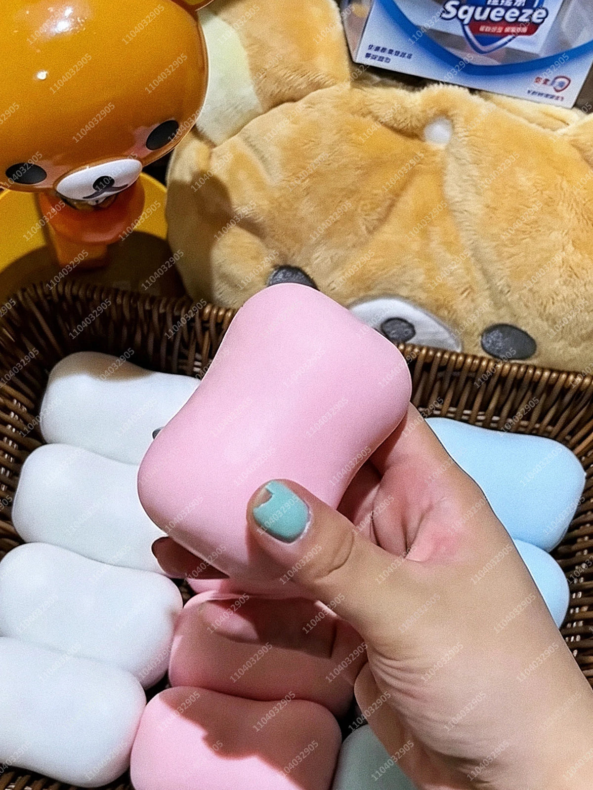 Crunchy Whipped Cream Squishy Stress Ball Moldable ASMR Fidget Toy for Adults