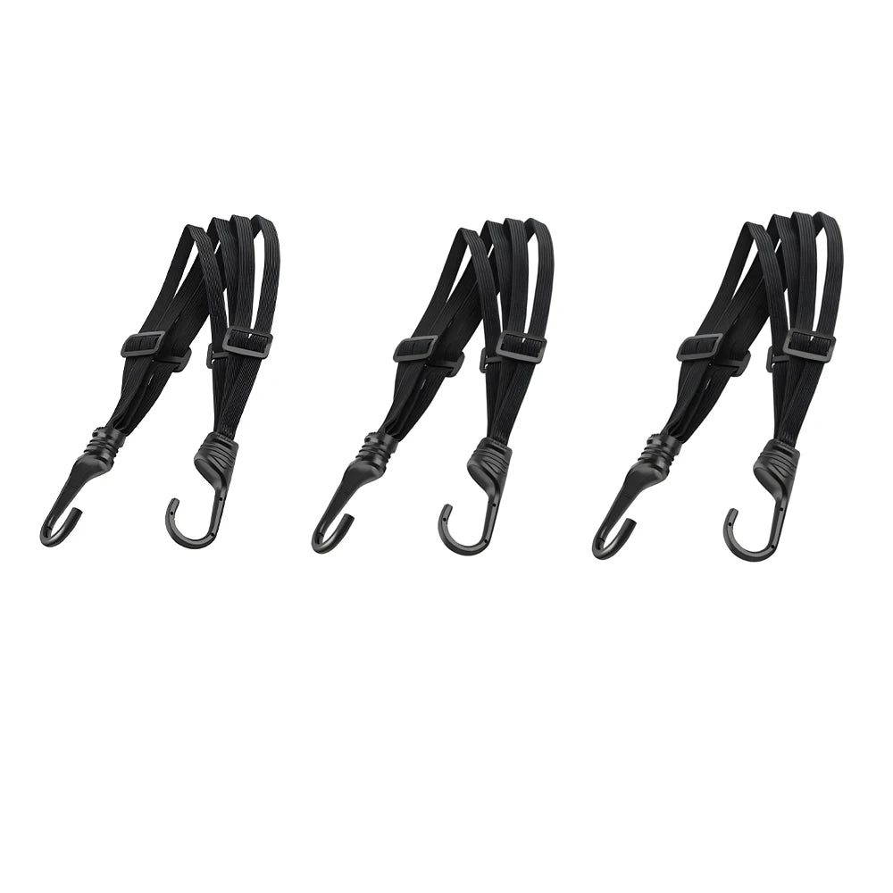 90 cm (35.4 in) Elastic Car Trunk Cargo Strap – Heavy-Duty Latex Bungee with Hook, Adjustable, 1 or 3-Pack