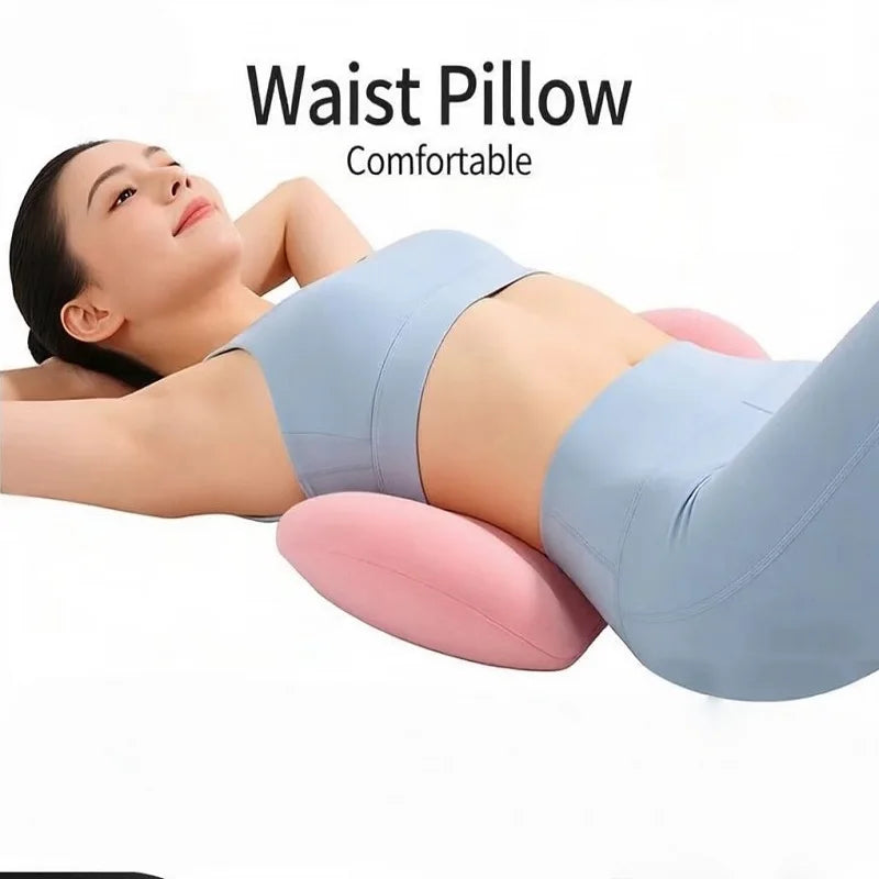Ergonomic Memory Foam Lumbar Support Pillow - Detachable Washable Cover for Office Chair, Car Seat & Bed