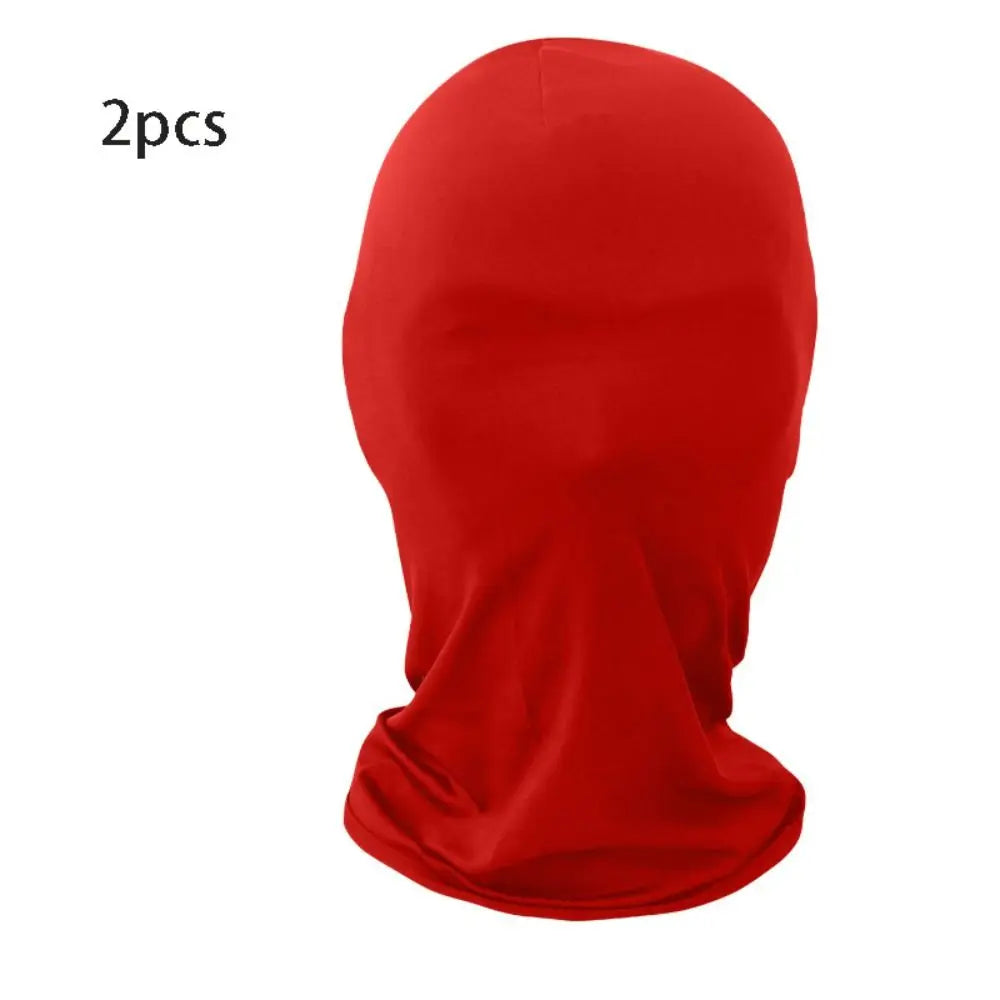 2-Pack Breathable Hooded Spandex Full-Face Masks for Adults – Cosplay, Halloween, Party, Carnival