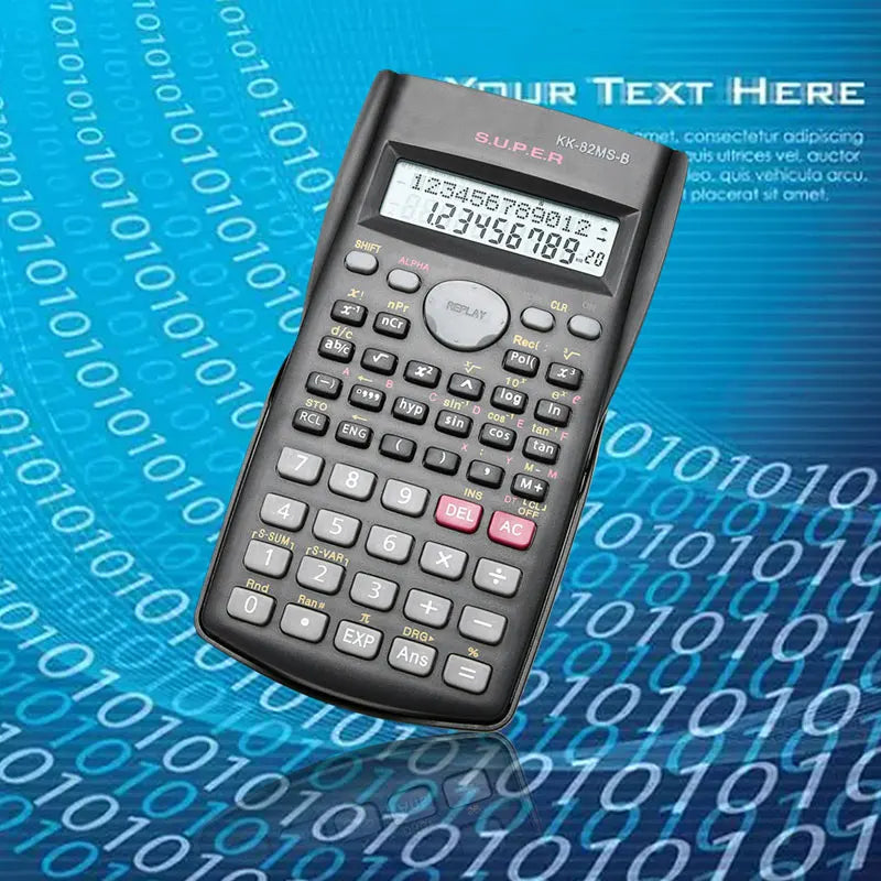 240-Function Scientific Calculator 2-Line LCD Portable Student Calculator
