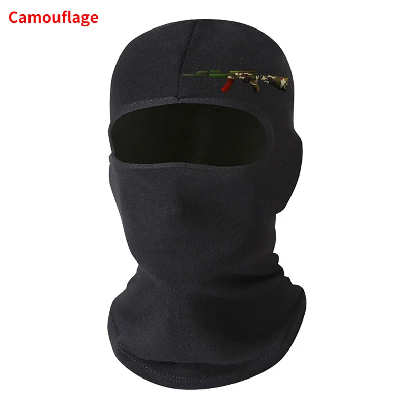 Lycra Full Face Balaclava Mask - Windproof Winter Mask for Motorcycle, Cycling, Ski & Snowboard - Unisex