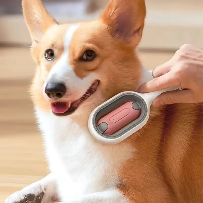 Reusable Double-Sided Pet Hair Remover Brush for Cats & Dogs – Anti-Static Soft Grooming Tool for Furniture, Carpet & Clothing