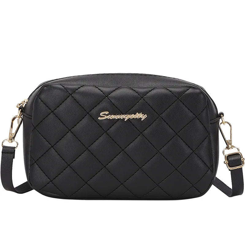 Tassel Embroidered Small Saddle Messenger Camera Crossbody Bag with Chain Strap for Women