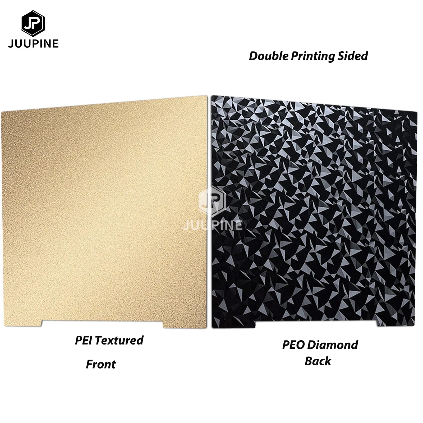 Double-Sided PEI/PET Spring Steel Magnetic Build Plate 241 x 253.8 mm (9.49 x 9.99 in) Compatible with MK3/MK3+/MK4 3D Printers