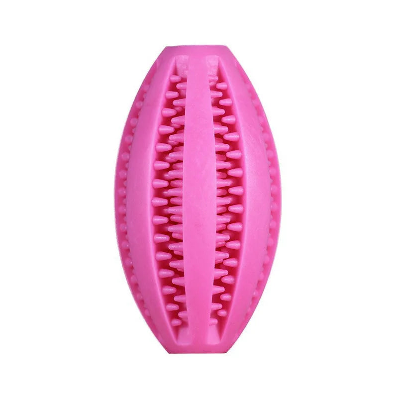 Natural Rubber Dog Chew Toy — Durable Treat-Dispensing Teeth-Cleaning Interactive Ball (9cm/3.5in & 11cm/4.3in)