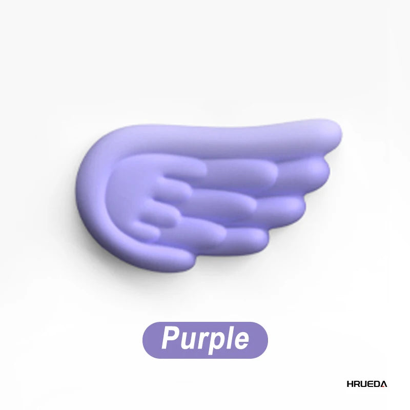 Angel Wing Memory Foam Wrist Rest & Mouse Pad for Mechanical Keyboard and Laptop — Ergonomic Wrist Support