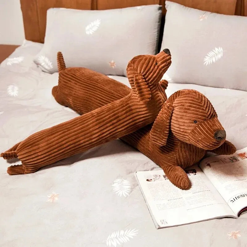 Dachshund Dog Lumbar Pillow – Soft Oblong Neck & Waist Throw Pillow for Sofa, Bed & Office Home Decor