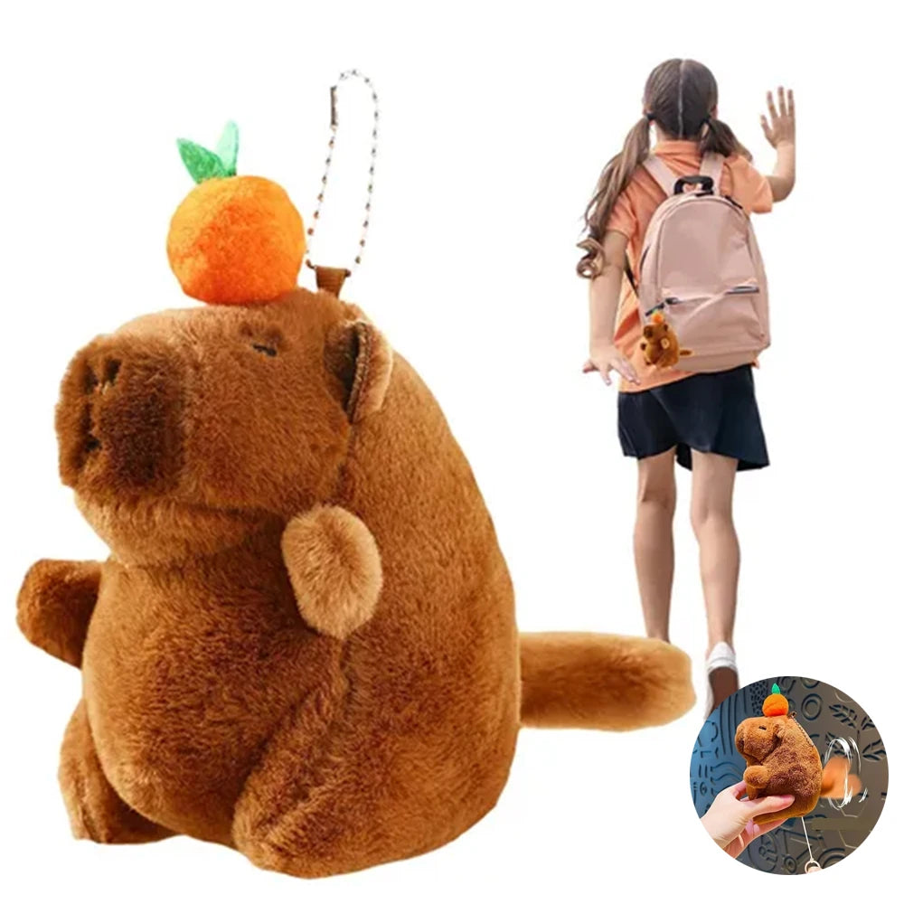 Interactive Capybara Plush Toy - Bubble-Blowing Stress Relief Stuffed Animal Gift for Adults & Couples