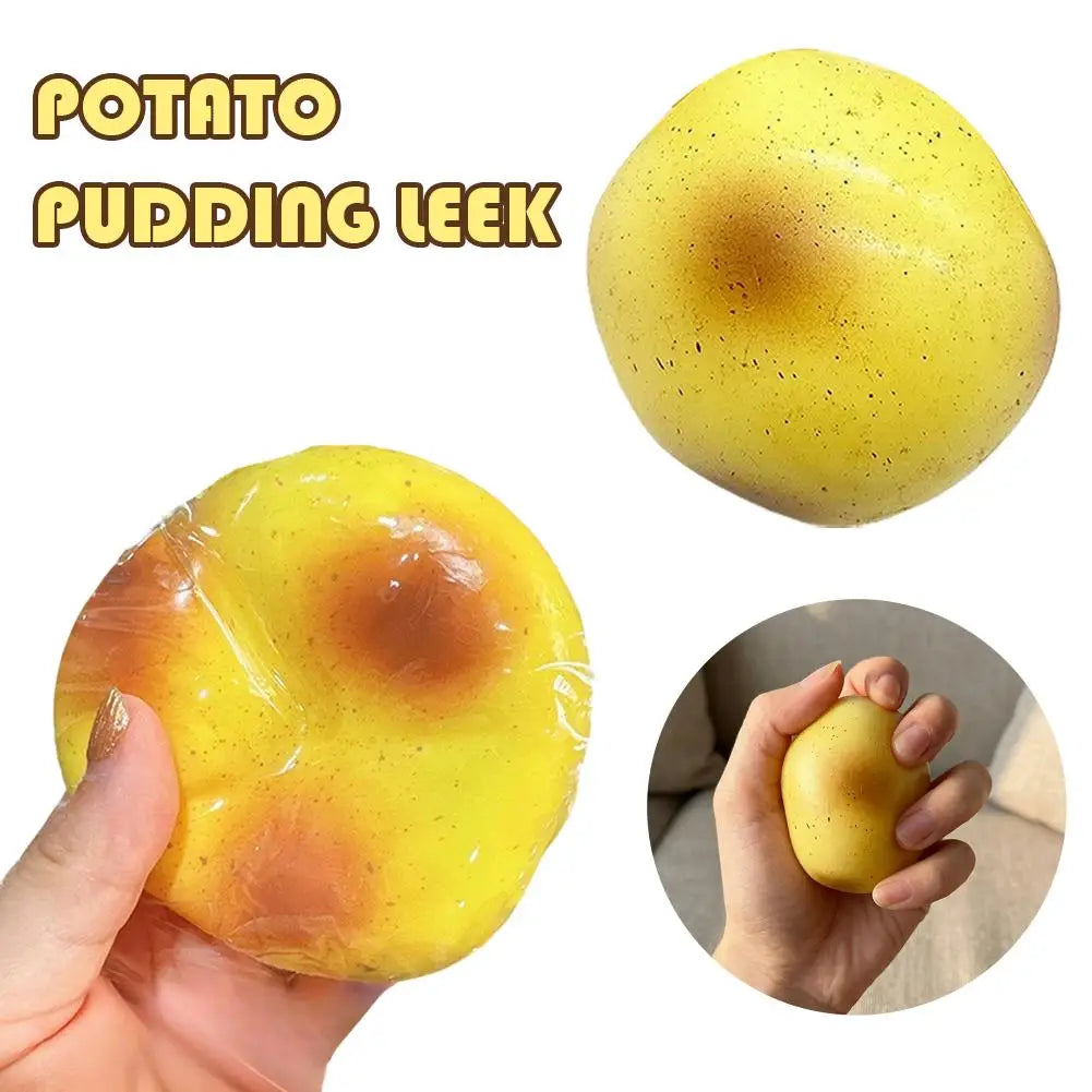 Squishy Potato Stress Relief Toy 6 cm (2.36 in) TPR Sensory Fidget for Kids & Adults Novelty Gift