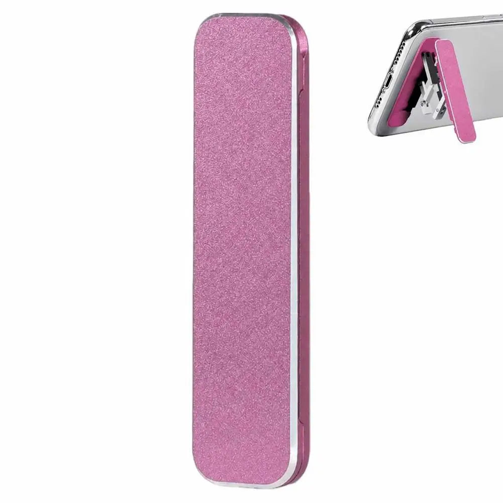 Portable Mini Folding Phone Stand Adjustable Invisible Desktop Mount with Adhesive for Cellphone