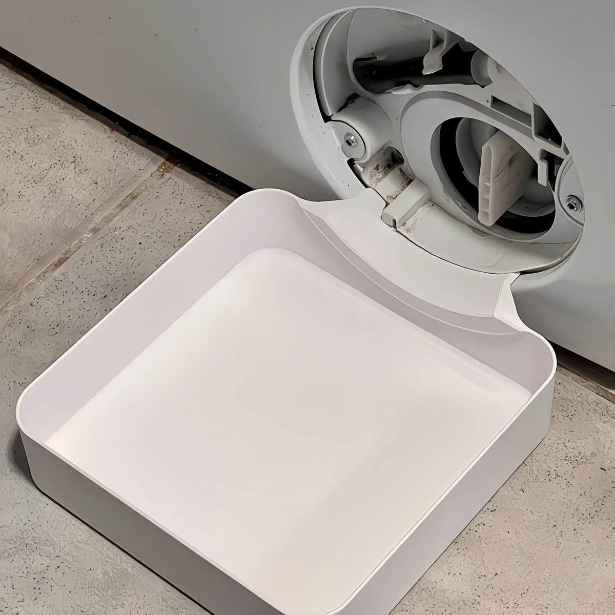 Washing Machine Drain Water Collection Tray with Lint Filter No-Overflow Drip Tray for Laundry Room
