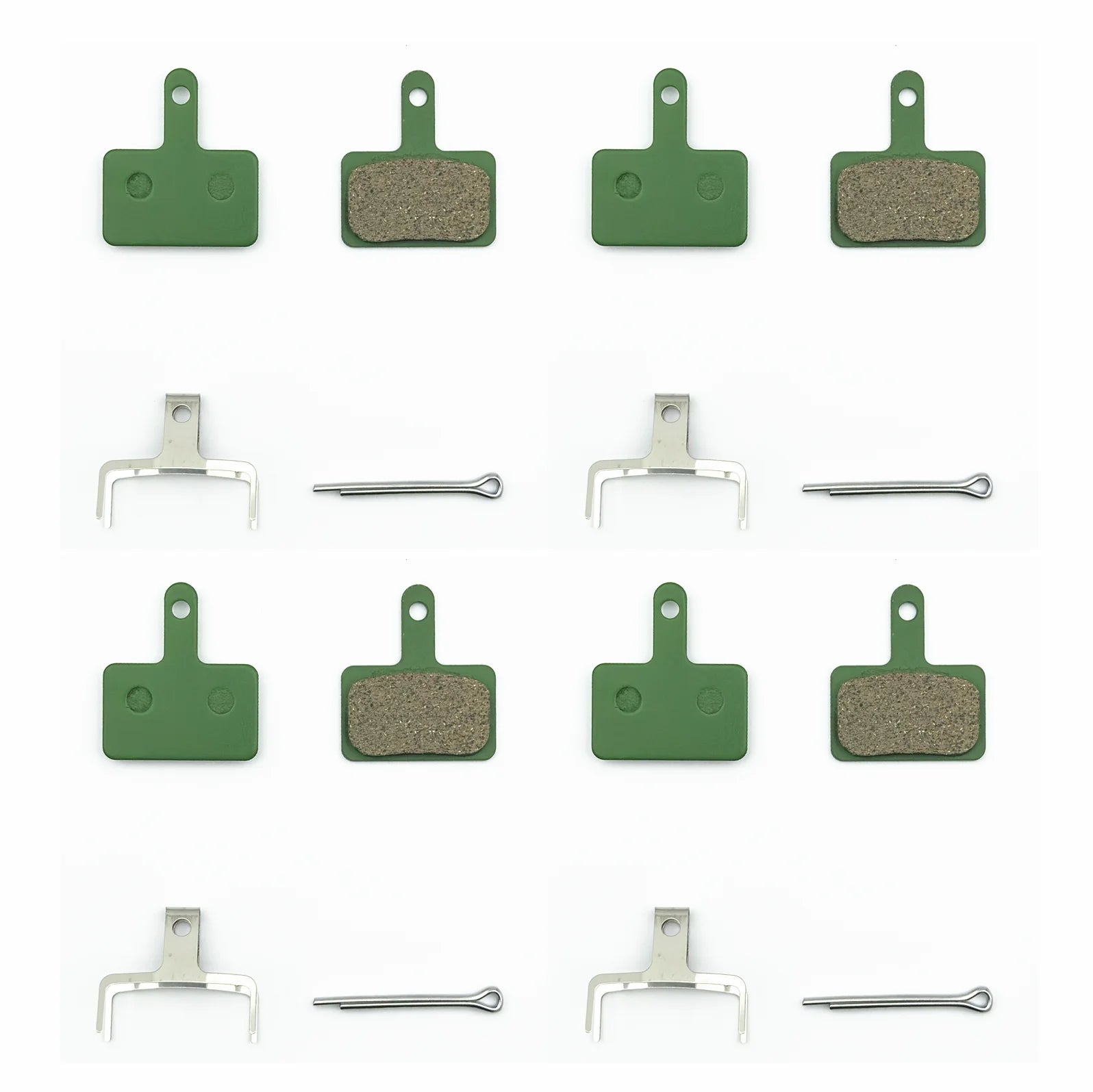 2/4/12-Pair Hydraulic Disc Brake Pads for Mountain Bikes — Resin, Semi-Metal & Ceramic Options