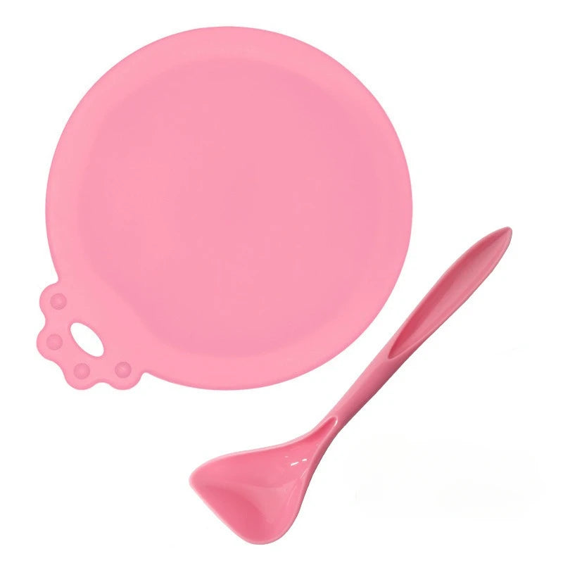2-Pack Reusable Silicone Pet Food Can Covers with Spoon – Airtight Lids for Dog & Cat Cans, Fits 2.5–3.3 in (63–84 mm)